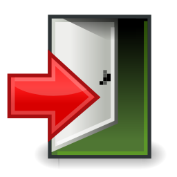 Free Application Exit Icon - png, ico and icns formats for Windows, Mac