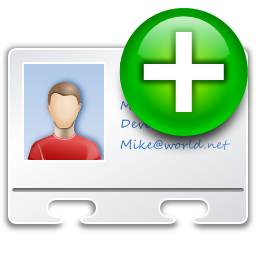 Free Contact New Icon - png, ico and icns formats for Windows, Mac OS X