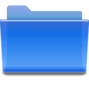 Free Folder Blue Icon - png, ico and icns formats for Windows, Mac OS X ...