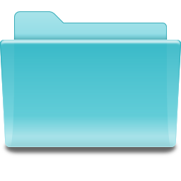 Free Folder Cyan Icon - png, ico and icns formats for Windows, Mac OS X ...