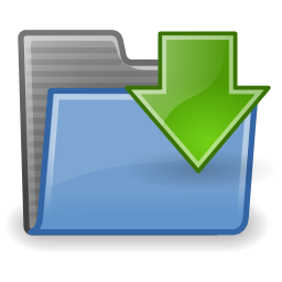 Free Folder Downloads Icon - png, ico and icns formats for Windows, Mac ...